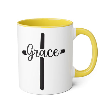 Faith Culture - Grace at the Cross - Christian Accent Coffee Mug, 11oz
