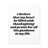 Faith Culture – Thanksgiving Praise Wall Art Matte Poster – Christian Gratitude Home Decor 24" x 30" (Vertical) 1.25"