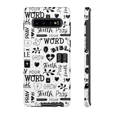 Prayer and Faith Christian Tough Phone Cases Samsung Galaxy S10 Plus Matte