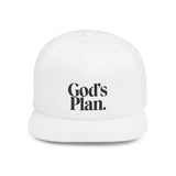 Faith Culture - God's Plan - Christian Snapback Hat, Flat Bill Cap for Men and Women One size White