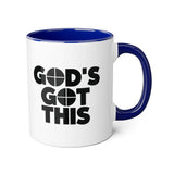 Faith Culture - God’s Got This - Christian Accent Coffee Mug, 11oz Blue 11oz