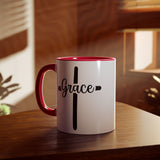 Faith Culture - Grace at the Cross - Christian Accent Coffee Mug, 11oz