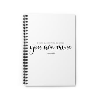 Faith Culture Isaiah 43:1 Spiral Journal | You Are Mine Christian Identity Journal