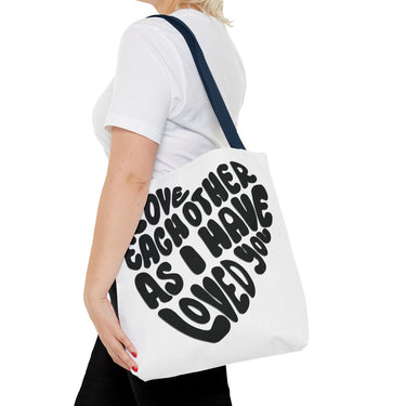 Faith Culture - Serve One Another in Love Christian Tote Bag - Galatians 5:13 Bible Verse