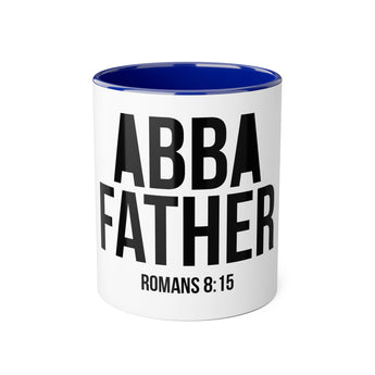 Faith Culture - Abba Father Christian Father’s Day Mug - Romans 8:15 | Faith Inspired Ceramic Mug