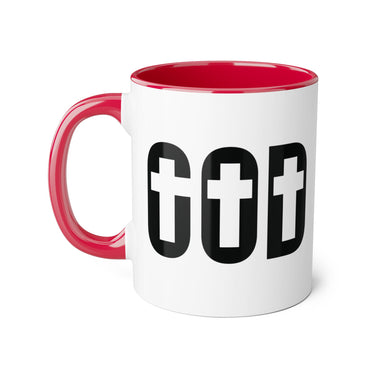Faith Culture - GOD of the Cross - Christian Accent Coffee Mug, 11oz