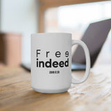 Free Indeed Christian Mug | John 8:36 Bible Verse Gift