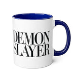 Faith Culture - Demon Slayer - Christian Accent Coffee Mug, 11oz Blue 11oz