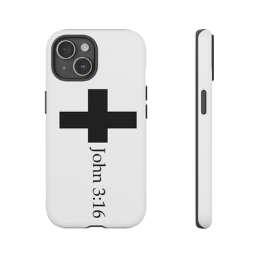 John 3:16 Christian Tough Phone Case iPhone 15 Matte