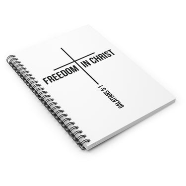 Freedom in Christ Christian Journal | Galatians 5:1 Scripture Notebook