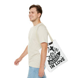 Faith Culture - Serve One Another in Love Christian Tote Bag - Galatians 5:13 Bible Verse
