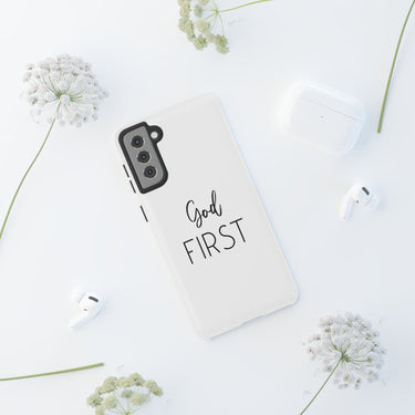 Faith Culture – God First Christian Tough Phone Case Samsung Galaxy S21 Plus Glossy