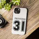 Faith Culture – Proverbs 31 Christian Tough Phone Case iPhone 15 Plus Glossy