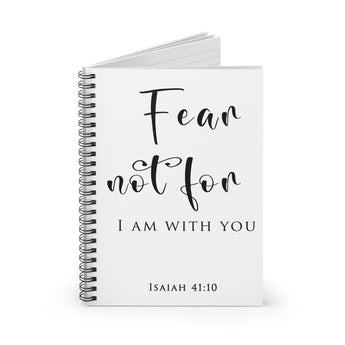 Faith Culture Isaiah 41:10 Spiral Journal | Fear Not I Am With You Scripture Journal