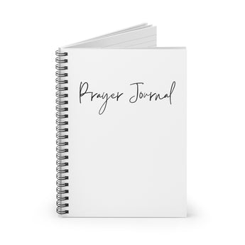 Faith Culture Prayer Journal Spiral | Minimalist Christian Prayer Writing Journal