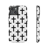 Faith Culture Cross Christian Tough Phone Case iPhone 15 Glossy