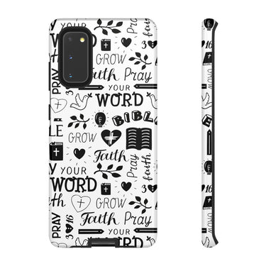 Prayer and Faith Christian Tough Phone Cases Samsung Galaxy S20 Glossy
