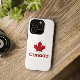 Faith Culture – Canada Maple Leaf Phone Case | Minimalist Black Leaf Case for All Phones