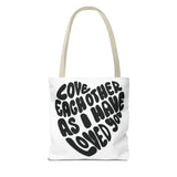 Faith Culture - Serve One Another in Love Christian Tote Bag - Galatians 5:13 Bible Verse