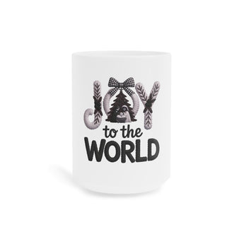 Faith Culture - Joy to the World Knit Christmas Mug – Cozy Christian Holiday Coffee Cup