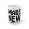 Faith Culture Made New Christian Mug | 2 Corinthians 5:17 Scripture Coffee Cup, 11oz 15oz 20oz 11oz White