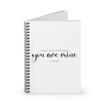 Faith Culture Isaiah 43:1 Spiral Journal | You Are Mine Christian Identity Journal