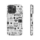 Prayer and Faith Christian Tough Phone Cases iPhone 15 Pro Max Matte