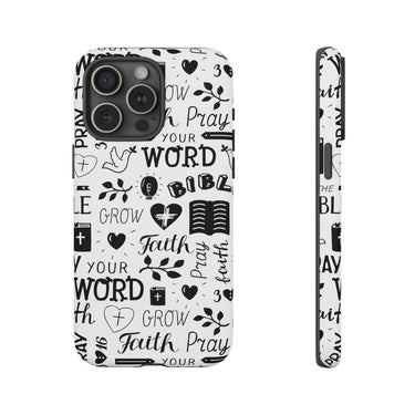 Prayer and Faith Christian Tough Phone Cases iPhone 15 Pro Max Matte