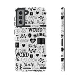 Prayer and Faith Christian Tough Phone Cases Samsung Galaxy S21 Plus Glossy