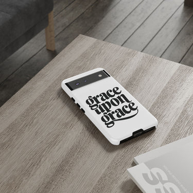 Faith Culture – Grace Upon Grace Christian Tough Phone Case Google Pixel 6 Glossy
