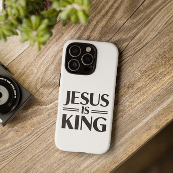 Faith Culture – Jesus Is King Christian Tough Phone Case iPhone 16 Pro Matte