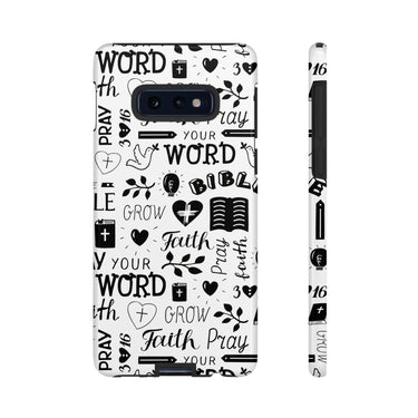 Prayer and Faith Christian Tough Phone Cases Samsung Galaxy S10E Glossy