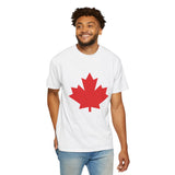Faith Culture - Classic Red Maple Leaf Unisex T-Shirt – White | Canada Day Essential Tee