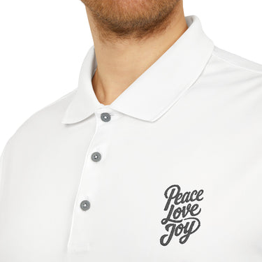 Faith Culture - Peace Love Joy - Christian Unisex Performance Polo by adidas®