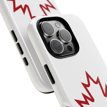 Faith Culture – Red Maple Outline Phone Case | Sleek Canadian Symbol Design for All Phones