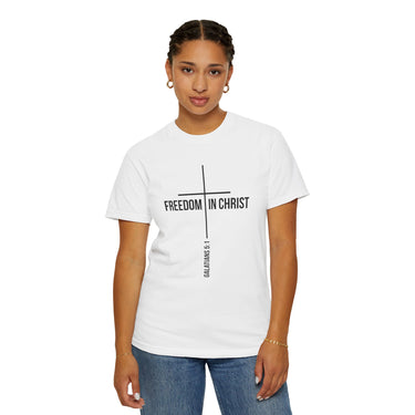 Freedom in Christ T-Shirt | Galatians 5:1 Christian Apparel