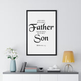 Faith Culture - Hebrews 1:5 Christian Scripture Wall Art Father and Son
