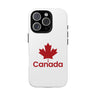 Faith Culture – Canada Maple Leaf Phone Case | Minimalist Black Leaf Case for All Phones iPhone 16 Pro Glossy