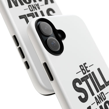 Faith Culture – Be Still and Know Psalm 46:10 Christian Tough Phone Case iPhone 16 Plus Matte