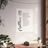 Faith Culture - Matthew 7:11 Christian Poster God Gives Good Things Scripture Wall Art
