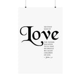 Faith Culture - See What Kind of Love Christian Poster 1 John 3:1 Scripture Wall Art 24″ x 36″ Matte