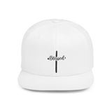 Faith Culture - Blessed Cross - Christian Snapback Hat, Flat Bill Cap for Men and Women One size White