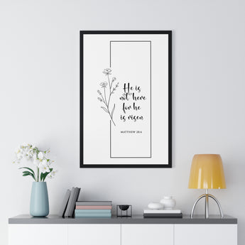 Risen Savior - Matthew 28:6- Christian Wall Art