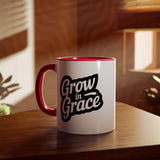 Faith Culture - Grow in Grace - Christian Accent Coffee Mug, 11oz