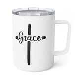 Faith Culture – Grace Cross – Christian Coffee and Tea Mug, 10oz 10oz White