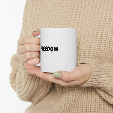 Faith Culture – FREEDOM Christian Mug – Inspirational Faith-Based Coffee Cup, 11oz & 15oz