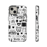 Prayer and Faith Christian Tough Phone Cases iPhone 14 Glossy