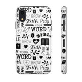 Prayer and Faith Christian Tough Phone Cases iPhone XR Glossy