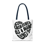 Faith Culture - Serve One Another in Love Christian Tote Bag - Galatians 5:13 Bible Verse