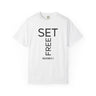 Set Free T-Shirt | Galatians 5:1 Christian Apparel White